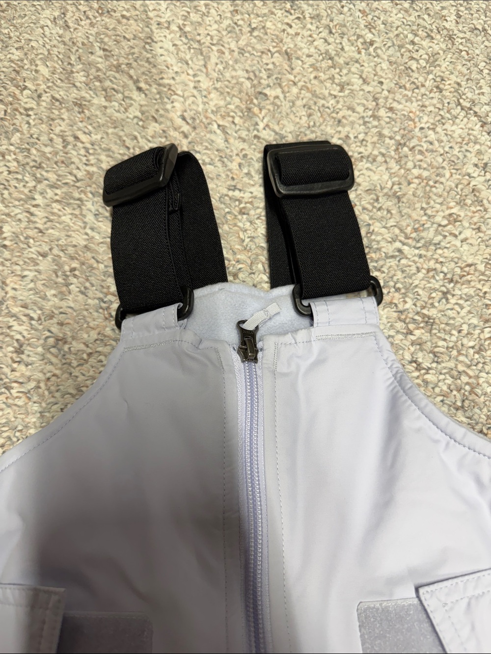Columbia Lavender Kids Snow Bib with Black Adjustable Straps - Picture 2 of 4